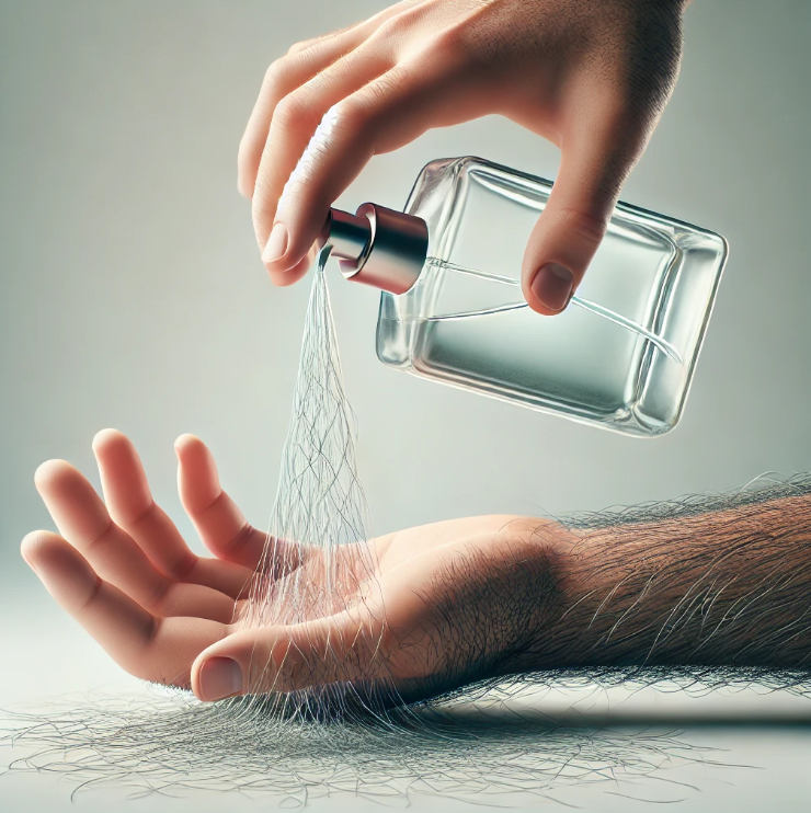 kolonya ile tüylerden kurtulmak